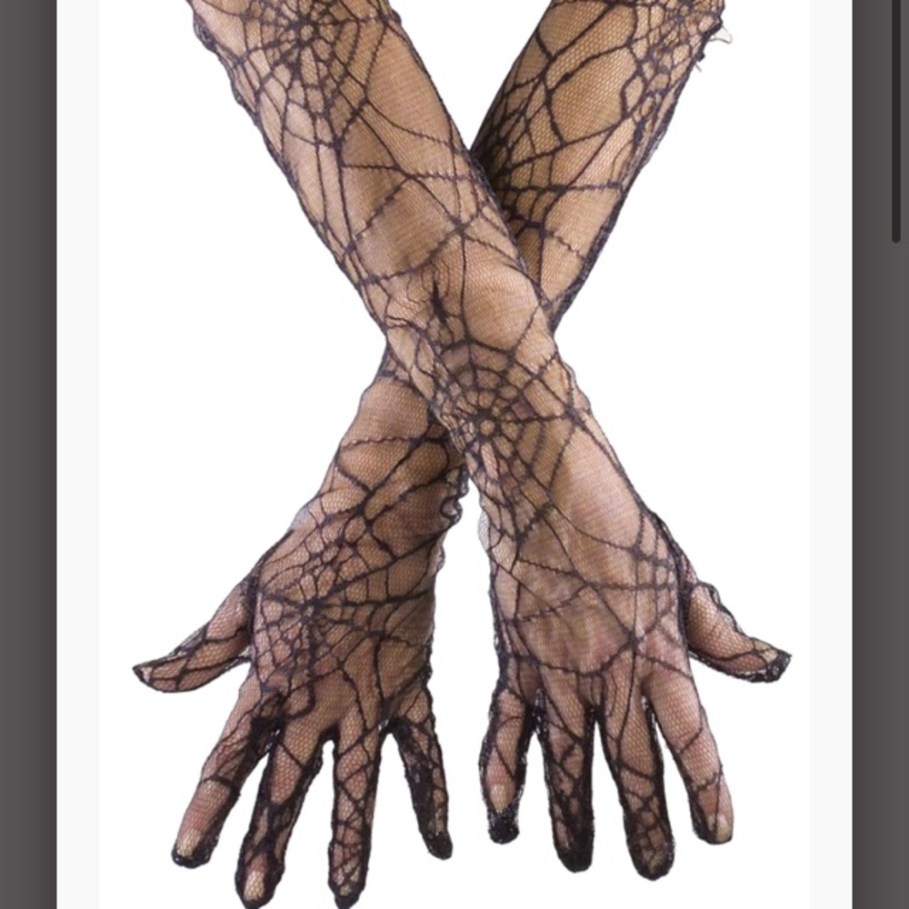 Spider web gloves